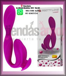 VIBRADOR RECARGABLE CON ESTIMULADOR DE CLÍTORIS LUST